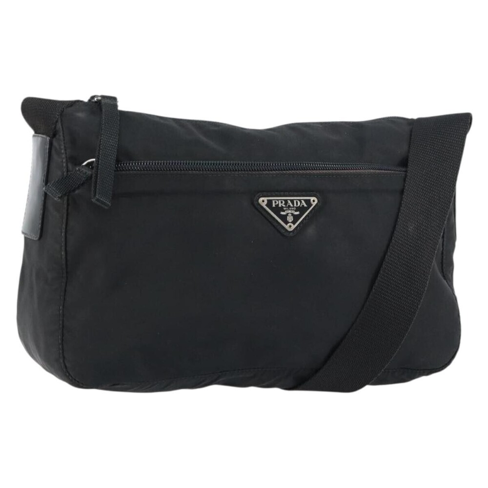 Prada Front Zip Messenger Tessuto Medium
